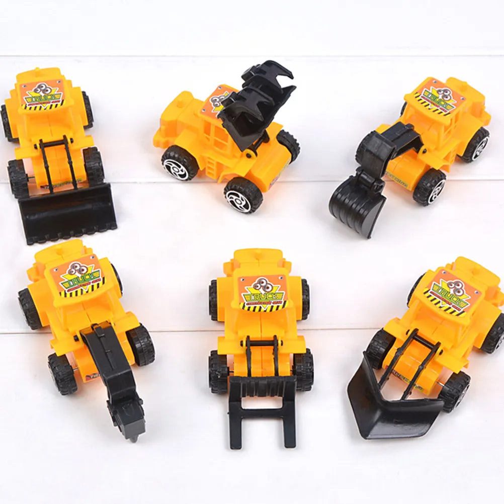 6Pcs Construction Truck Cake Toppers – Birthday Party Decor Cake Topper Set Richie's