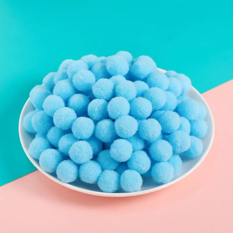 50Pcs Multicolored Polyester Pom Pom Balls – DIY Craft Supplies DIY Craft Pom Poms Richie's A39