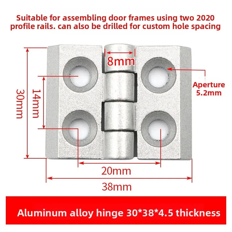 Aluminum Gun Stock Hinges 2020/3030/4040/5050 – Doors & Cabinets