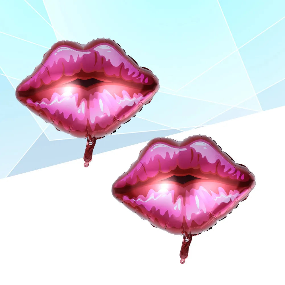 2Pcs Extra Large Kiss Lips Foil Balloons for Wedding & Party Foil Party Balloons Richie's