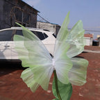50cm Giant 3D Silk Gauze Artificial Butterfly Wedding Decor Party Decoration Prop Richie's green-style2