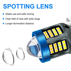 H4 BA20D P15D LED Motorcycle Headlight – Dual Color Hi/Lo Beam Motorcycle LED Headlight Richie's