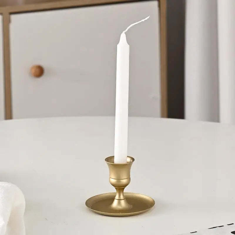 Metal Vintage Candlestick Holder | Farmhouse Home Decor Candle Holder Richie's