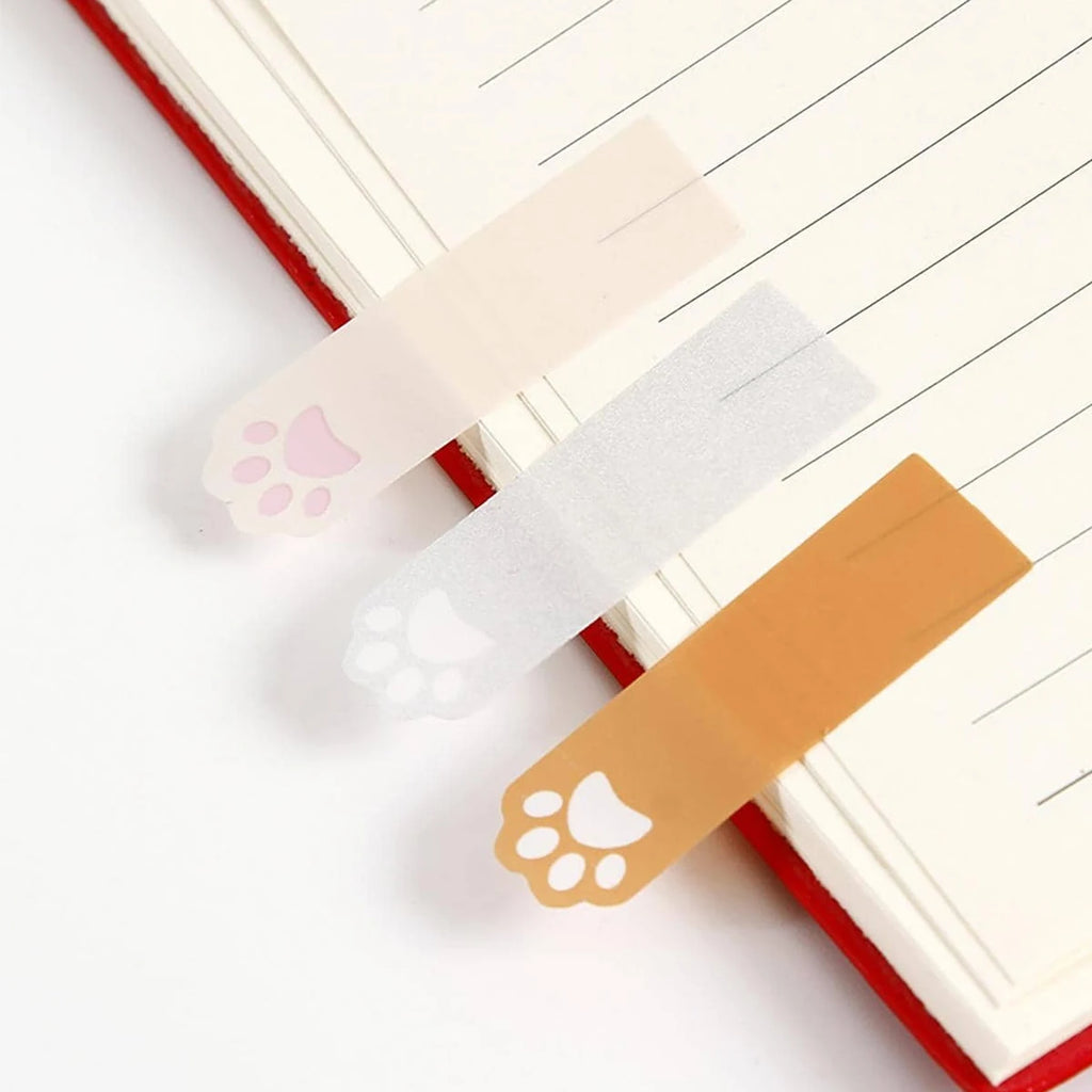 Cat Paw Page Markers – Transparent Sticky Index Tabs for Books Sticky Page Markers Richie's
