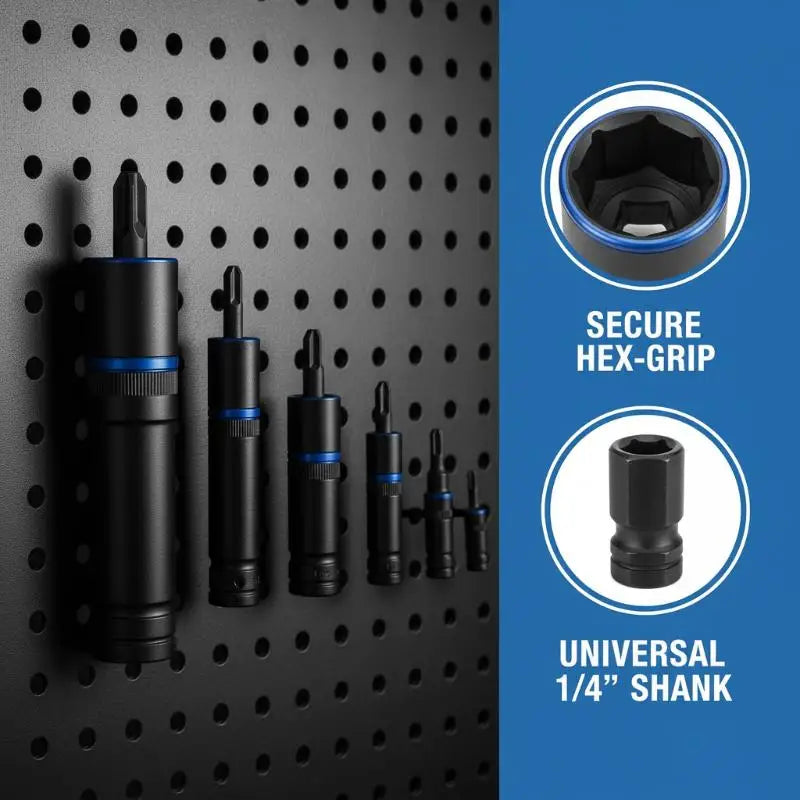 150mm Hex Nut Driver Extension Sleeve 6–14mm Socket Adapter Socket Wrench Adapter Richie's