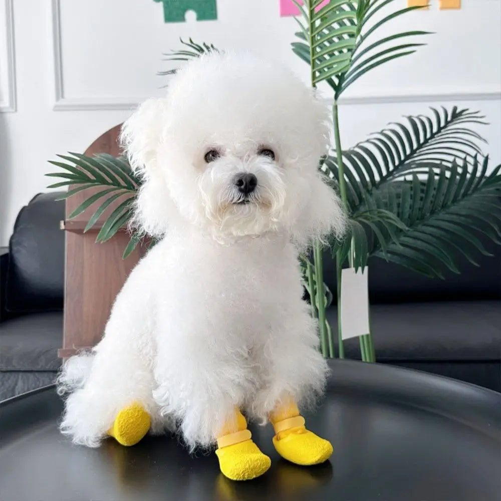 4-Pack Anti-Slip Waterproof Dog Shoes & Adjustable Pet Boots Dog Boots Richie's