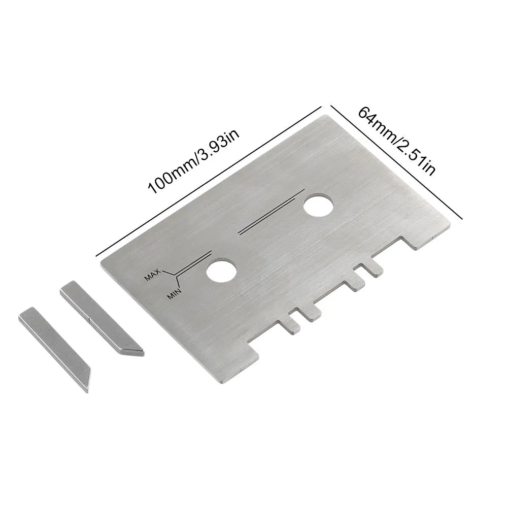 High Accuracy Cassette Head & Guide Gauge Kit + 2 Check Bars Audio Alignment Gauge Richie's