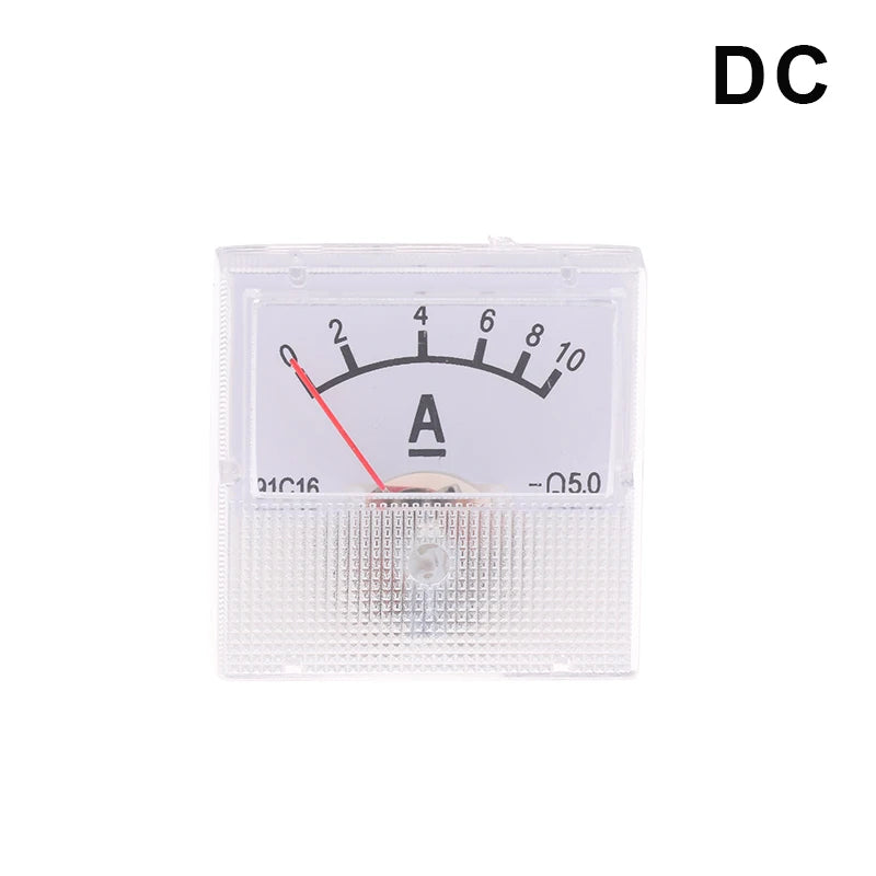 Analog Panel Voltmeter Ammeter AC/DC Voltage Current Meter Analog Panel Meter Richie's DC 10A
