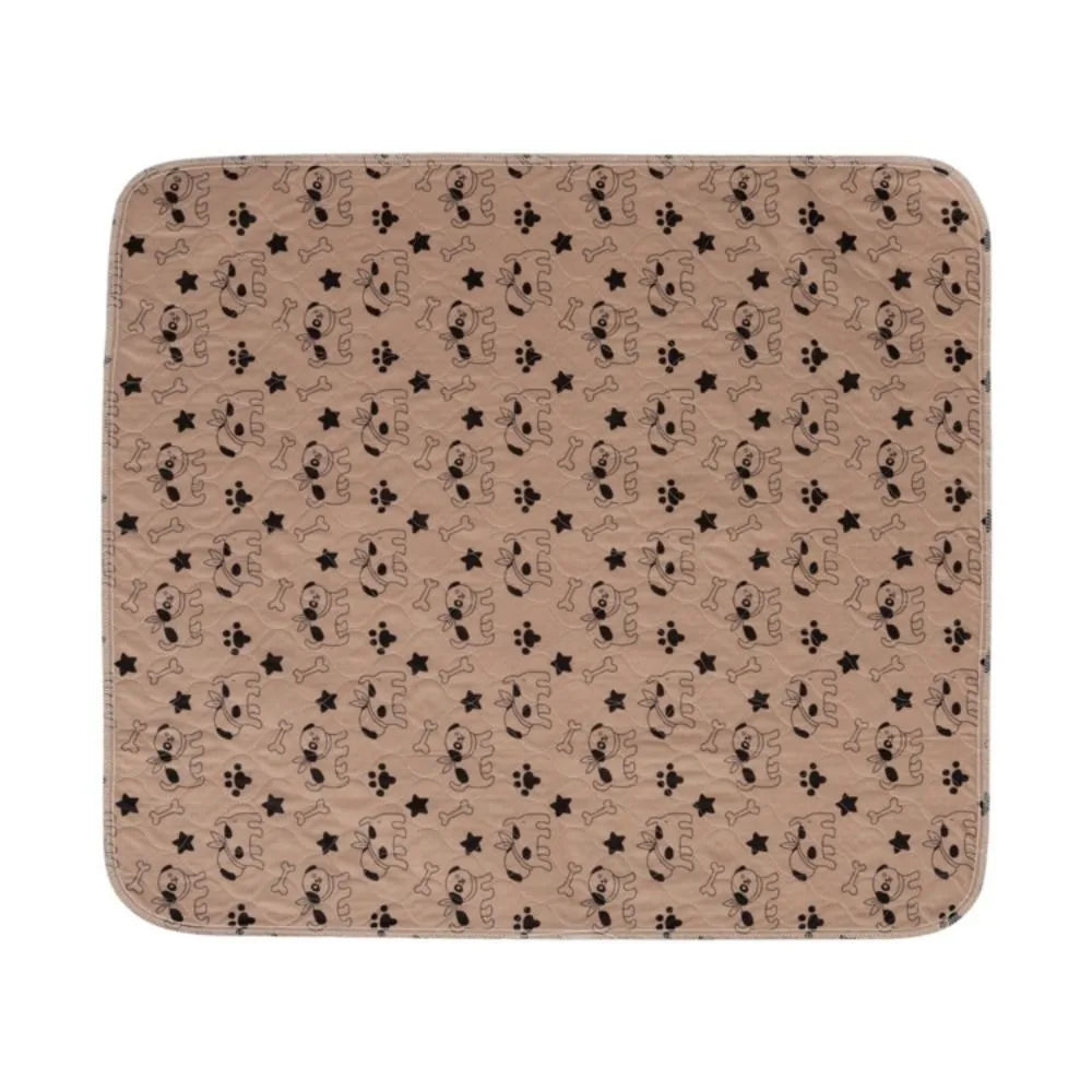 Reusable Washable Puppy Pee Pad | Anti-Slip Leak-Proof Dog Mat Pet Training Pad Richie's Dark Brown-S-40X60CM XS（old）