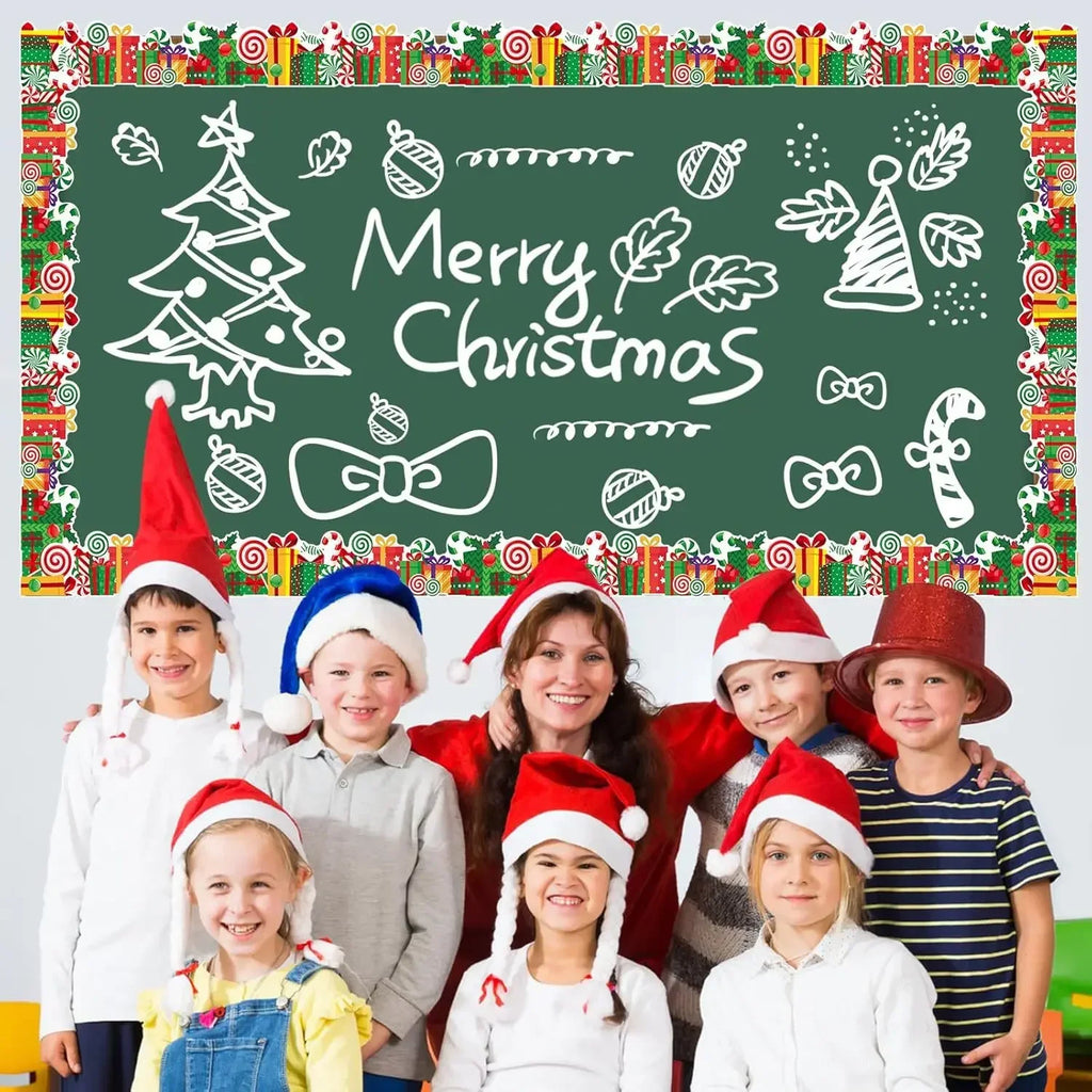 Christmas Lace Trim Sticker | Lollipop Gift Box Edge Wrap Decor Decorative Craft Sticker Richie's