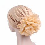 Women's Ruffle Flower Turban Hat – Headscarf & Sleep Cap Women's Turban Hat Richie's