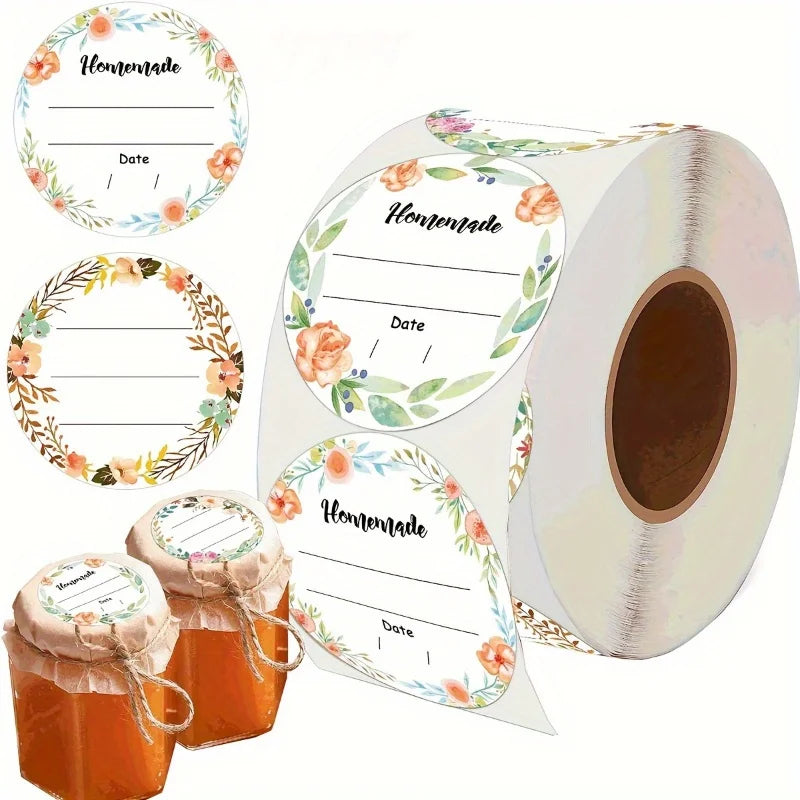 Watercolor Floral Canning Labels – Write-On Mason Jar Stickers Canning Jar Labels Richie's