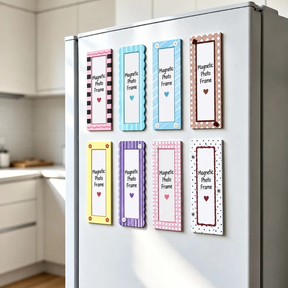 8-Pack Flexible Magnetic Photo Frames – Clear Window Fridge Display Magnetic Photo Frame Richie's