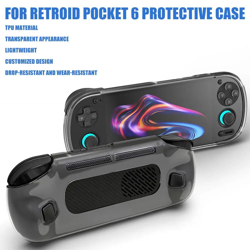TPU Clear Case for Retroid Pocket 6 – Drop & Scratch Protection Gaming Console Case Richie's