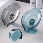 Leaf Shape Drain Soap Holder Suction Cup Tray – Shower & Kitchen Soap Dish Holder Richie's
