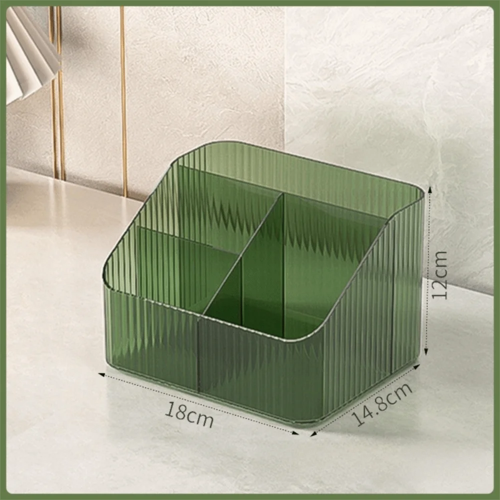 Transparent Acrylic Makeup Organizer – 3/4 Grid Storage Box Makeup Storage Organizer Richie's Green-4 Grids