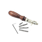 7-Piece Leatherworking Tools Set – Groover, Skiver & Edger Leatherworking Tool Set Richie's