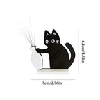 Black Cat Pushing Vase Fridge Magnet & Whisker Keepsake Box Decorative Fridge Magnet Richie's