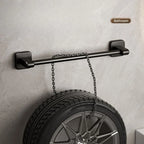 Black No-Drill Wall-Mounted Towel Rack | Space-Saving Towel Rack Richie's