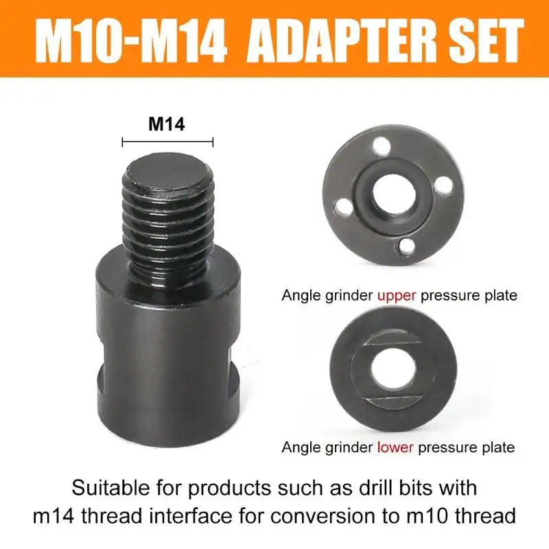 M10 to M14 Angle Grinder Thread Adapter – High Speed Steel Grinder Thread Adapter Richie's A2