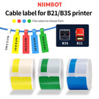 NiiMBOT B1 B21 Thermal Label Rolls – Waterproof Color Stickers Thermal Label Rolls Richie's