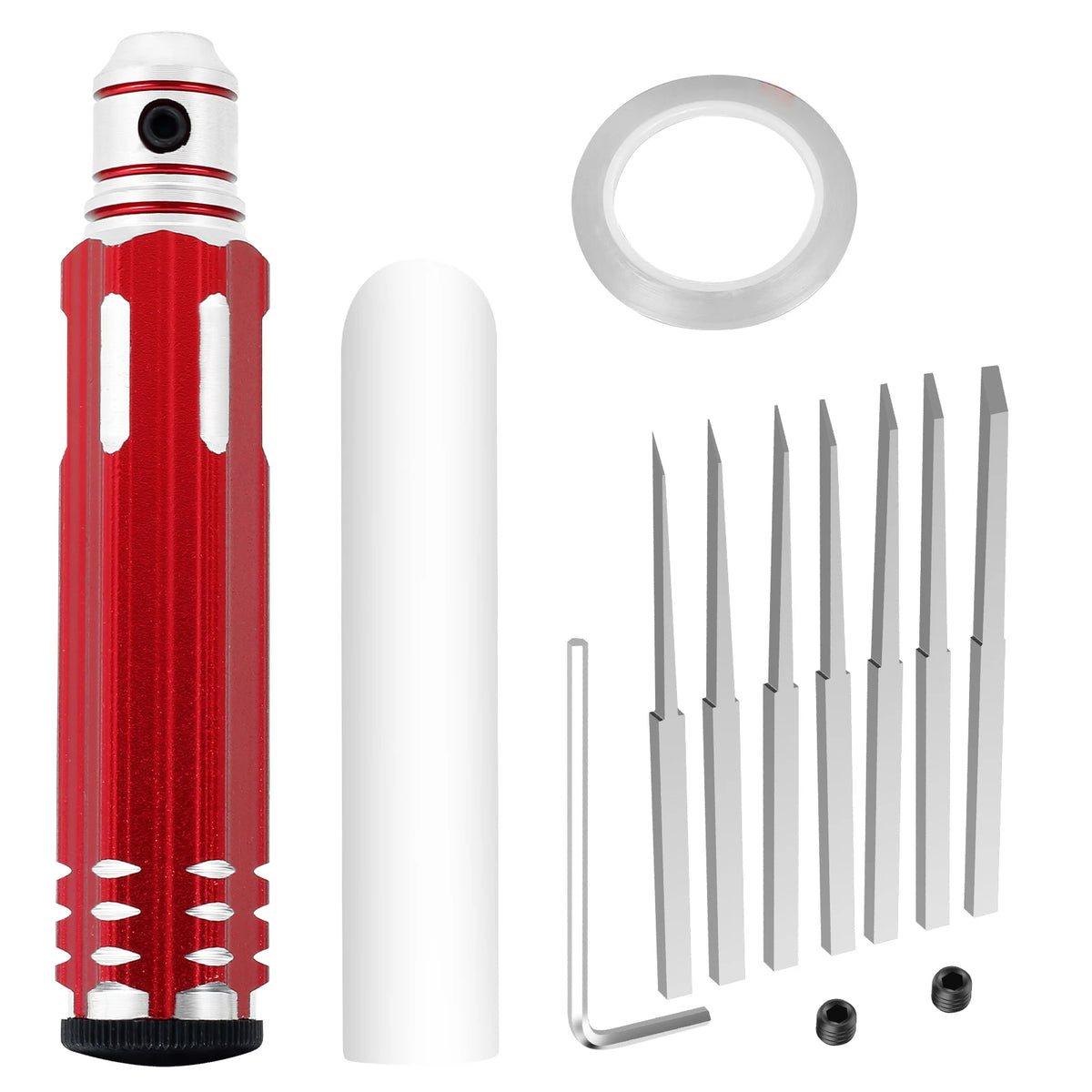 Toorise Model Scriber Kit – 7 Blades for DIY Carving & Cutting Model Scriber Kit Richie's Red