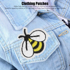 20pcs Embroidered Bee Iron-On Patches | Cotton Applique Set Embroidered Applique Patches Richie's