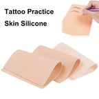 Silicone Tattoo Practice Skin Double-Sided Fake Skin 14×19cm Tattoo Practice Skin Richie's