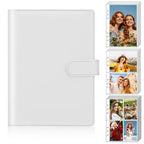 A5 Kpop Photocard Binder Album 30 Pages Loose-Leaf Holder Photocard Binder Album Richie's White
