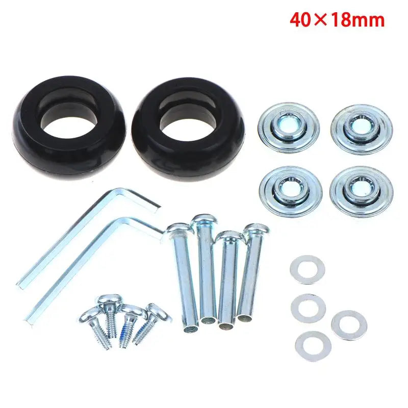 Universal Silent Luggage Caster Wheels Replacement – 2 Pack Luggage Caster Wheels Richie's 40x18mm