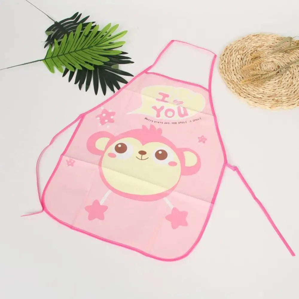 Waterproof Cartoon Apron – Unisex Kitchen & Painting Smock Kitchen Apron Richie's