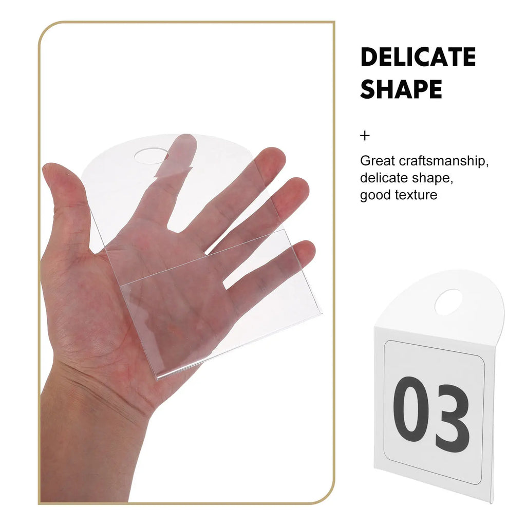 10Pcs Acrylic Clothing Number Tags for Live Selling & Retail Clothing Number Tags Richie's