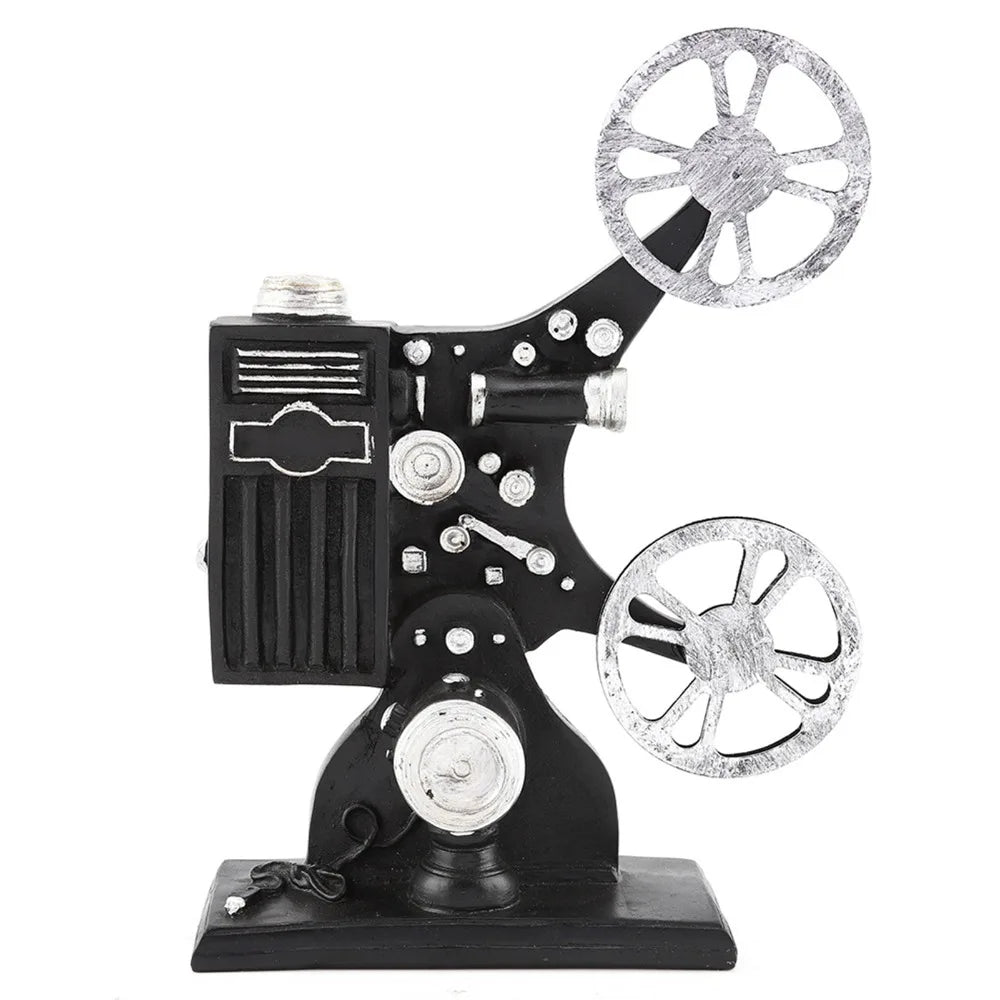 Vintage Resin Film Projector Ornament | Retro European Décor Resin Decorative Ornament Richie's