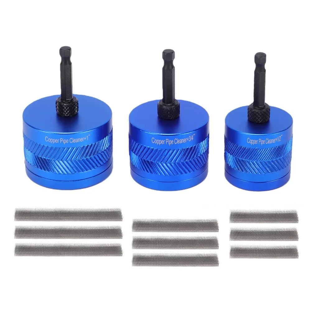 Spiral Pipe Cleaning Brush Set – 1/2, 3/4 & 1 Inch Drill Bit Pipe Cleaning Brush Richie's