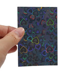 50Pcs Kpop Photocard Sleeves Heart Bling PVC Card Protectors Photocard Sleeves Richie's