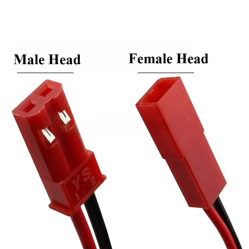 10Pcs 2-Pin JST Plug Connector Male Female Wire 10–30cm JST Wire Connector Richie's