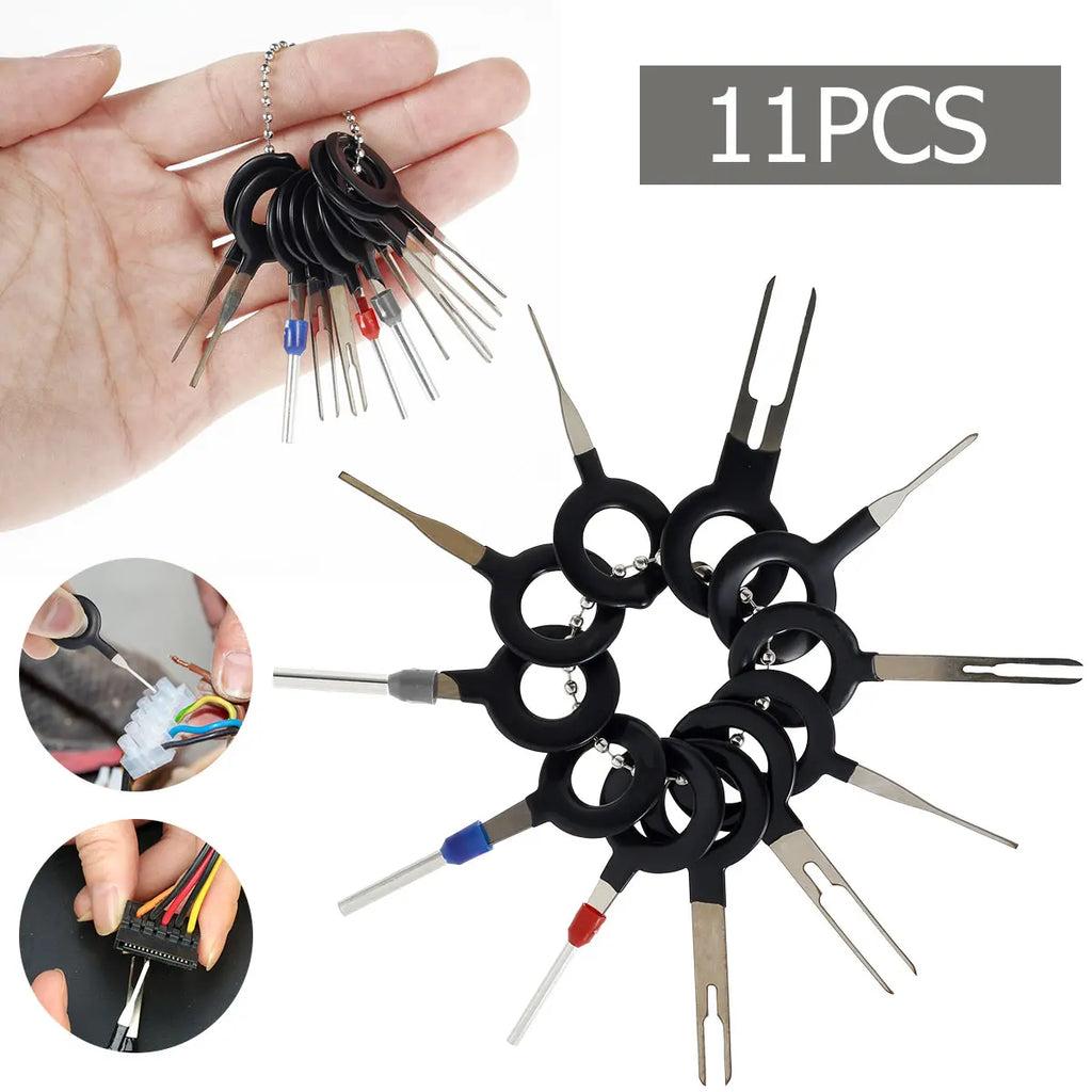 11-Pc Stainless Steel Terminal Remover & Wire Connector Kit Terminal Remover Kit Richie's 11Pcs