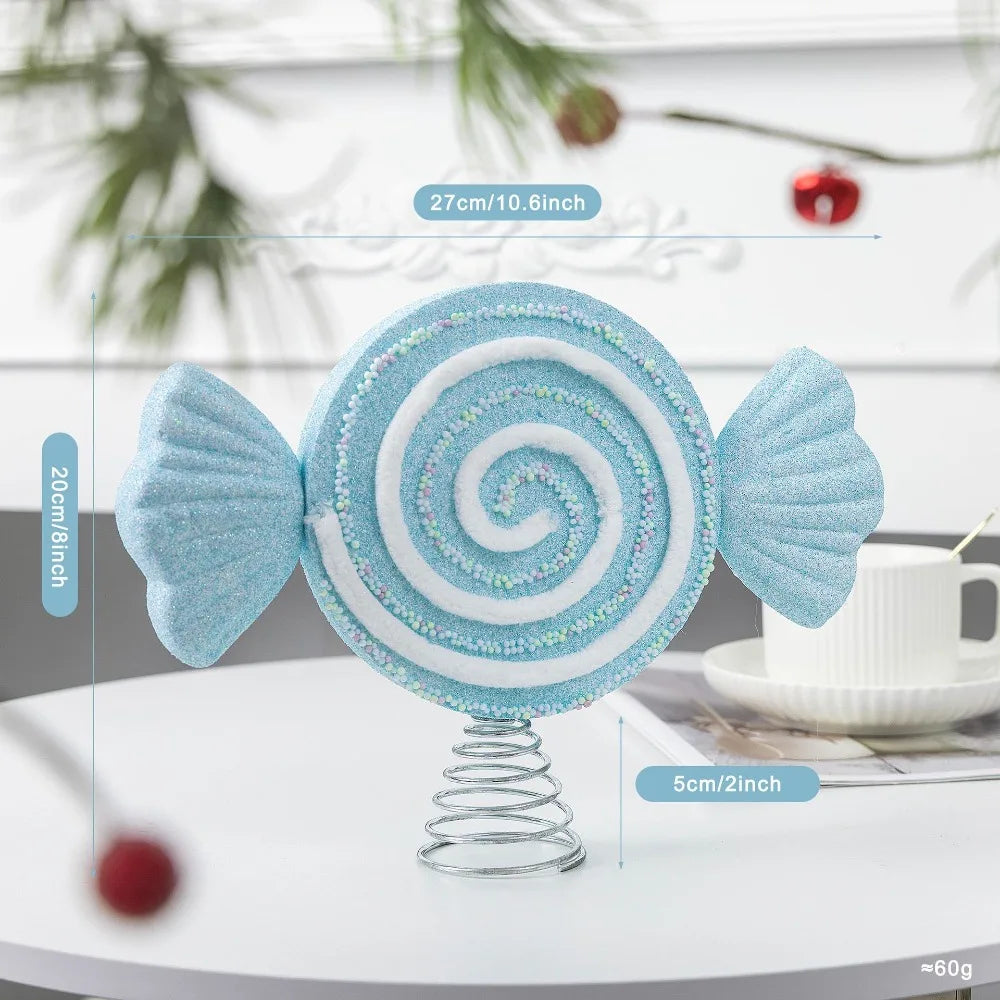 Candy Themed Christmas Tree Topper – Foam Lollipop & Star Christmas Tree Topper Richie's Style10