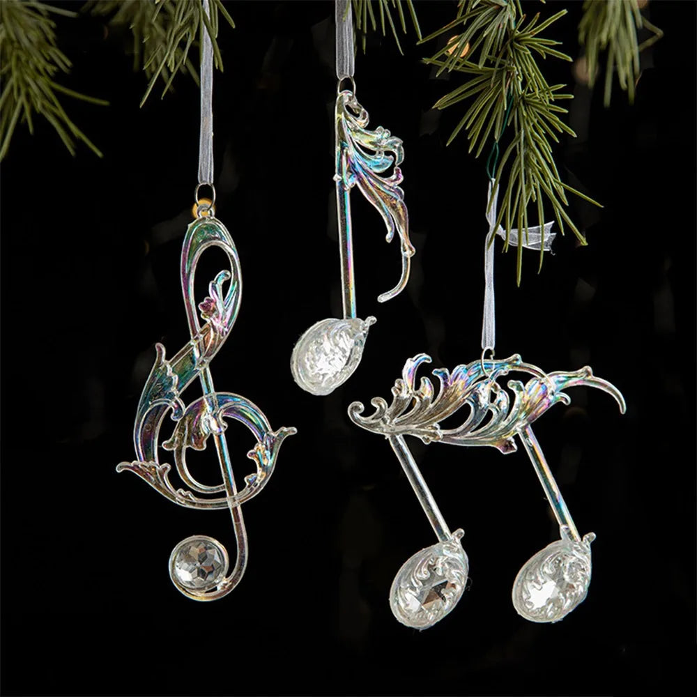 Transparent Acrylic Christmas Ornaments – Star Snowflake Pendant Christmas Ornament Richie's note