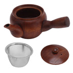 Traditional Wooden Kung Fu Teapot with Stainless Strainer Wooden Teapot Richie's Dull