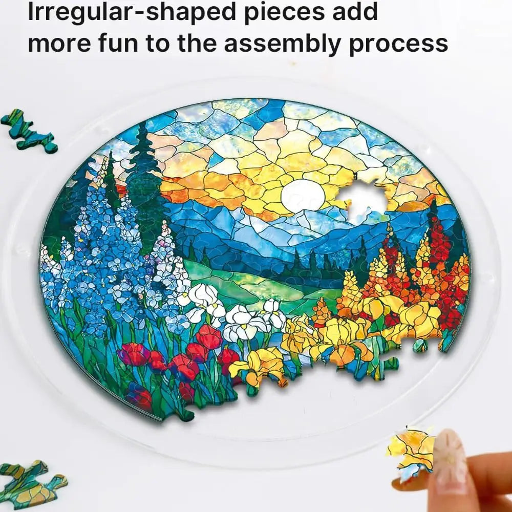 83-Piece Acrylic Puzzle Suncatcher – UV Printed Window Hanging Suncatcher Puzzle Richie's