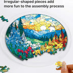 83-Piece Acrylic Puzzle Suncatcher – UV Printed Window Hanging Suncatcher Puzzle Richie's