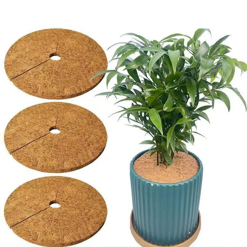 Coconut Coir Mulch Mat Tree Ring Weed Control 3-Pack Garden Mulch Mat Richie's
