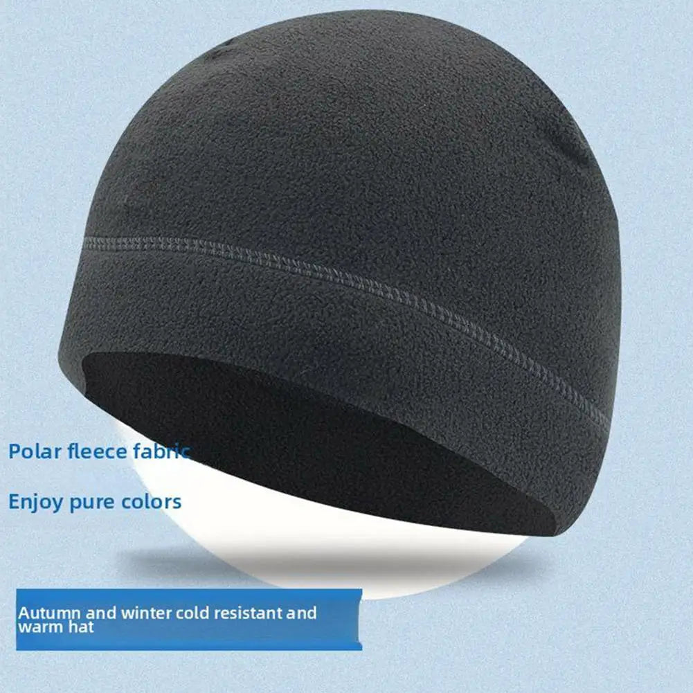 Polar Fleece Beanie Cap – Windproof Winter Ski & Cycling Hat Fleece Beanie Cap Richie's