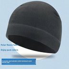 Polar Fleece Beanie Cap – Windproof Winter Ski & Cycling Hat Fleece Beanie Cap Richie's