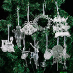 Clear Acrylic Christmas Tree Pendants – Transparent Ornaments Christmas Ornaments Richie's