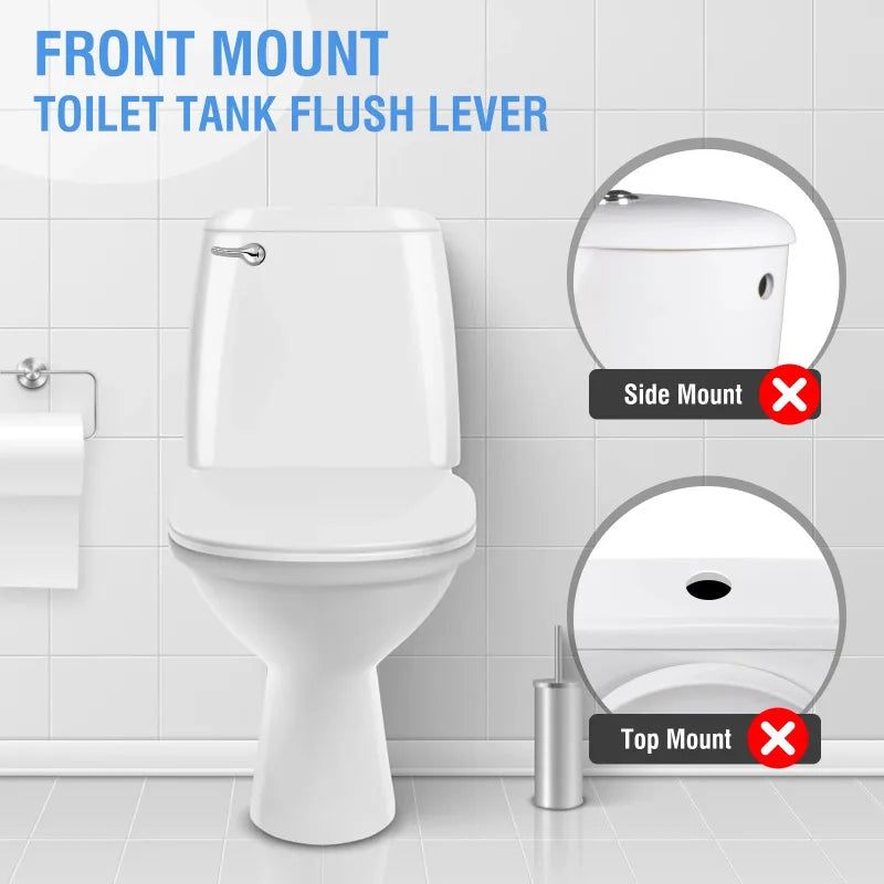 Universal Toilet Tank Flush Handle Lever – Chrome Finish Toilet Flush Handle Richie's