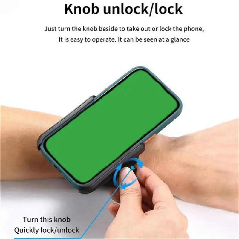 360° Rotatable Wrist Phone Holder for Running & Cycling Wrist Phone Holder Richie's
