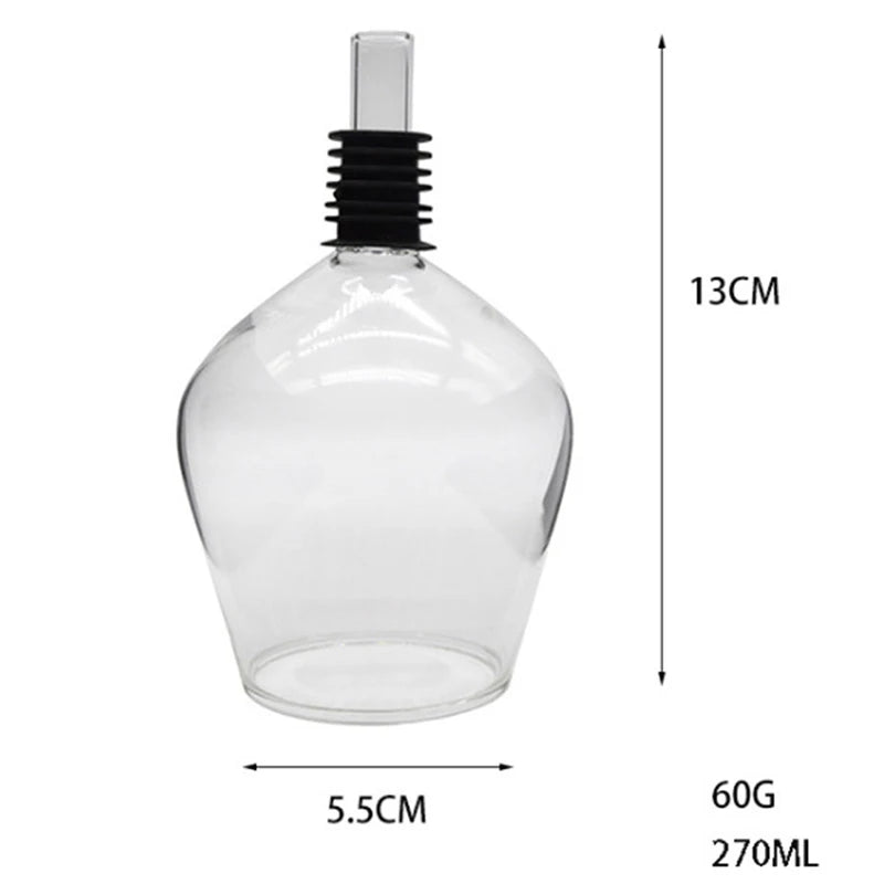 270ml Borosilicate Wine Glass Cup with Silicone Seal Wine Glass Cup Richie's