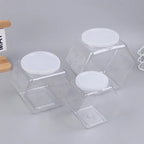 Hexagonal Candy Cookie Jar Airtight PET Storage Container Food Storage Jar Richie's